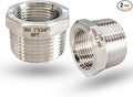 1" NPT Male to 3/4" NPT Female Hex Bushing Reducer, 304 Stainless Steel NPT by feyadaperonline