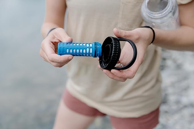 Platypus DayCap Water Bottle Filter Cap for Wide Mouth HydroFlask, Nalgene, and Yeti Water Bottles