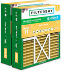 Filterbuy 16x20x5 Air Filter MERV 11 Allergen Defense (2-Pack), Pleated HVAC AC Furnace Air Filters for Honeywell FC100A1003, Lennox X0592, and More (Actual Size: 15.75 x 19.75 x 4.38 Inches)