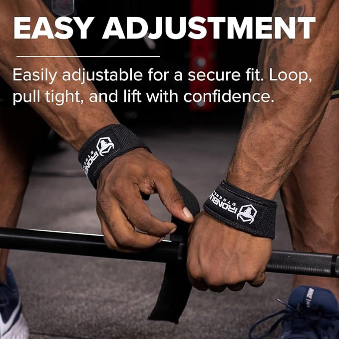 Lifting Wrist Straps for Weightlifting (1 Pair) – Padded Lifting Straps for Deadlifts, Powerlifting, Strength Training & Bodybuilding – Gym Straps for Men & Women-FlexoryFit