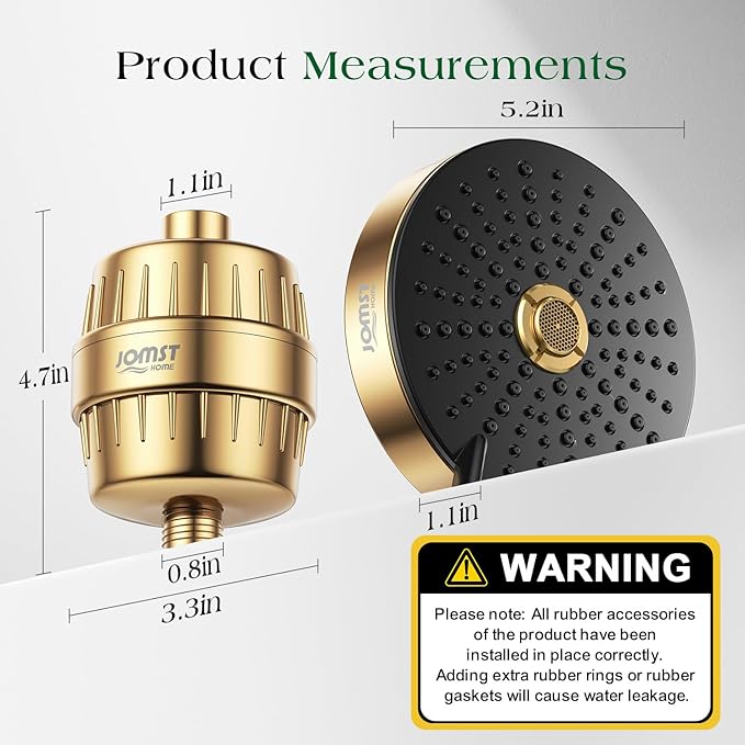 Filtered Shower Head COMBO – for Healthier Skin & Hair | 3 Mode High Pressure - Image 9