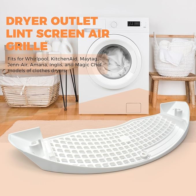W11086603 Dryer Lint Screen Grille for Whirlpool Kenmore Maytag KitchenAid, Dryer Lint Housing Cover Replaces AP6048047 8299979 4534131 8563756 8578176 PS12070617