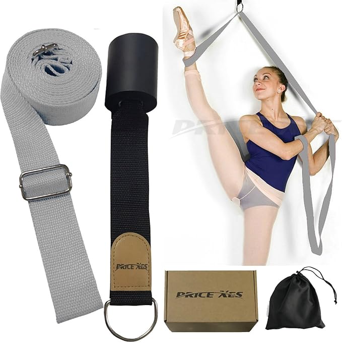 Door Flexibility & Stretching Leg Strap - Great for Ballet Cheer Dance Gymnastics or ANY Sport Leg Stretcher Door Flexibility Trainer Premium stretching equipment-FlexoryFit