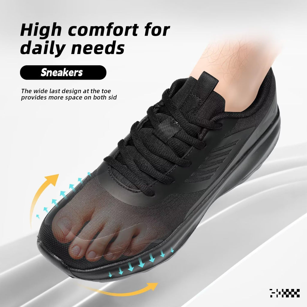 Mens Trail Running Shoes Fashion Walking Hiking Non Slip Sneakers Tennis Cross Training Outdoor Casual Workout Trainers