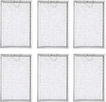 Filter Everything Replacement Whirlpool 4358853 Compatible Replacement Aluminum Filters - 5 x 7-5/8 x 3/32" (6-Pack)
