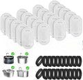 20+20 Pack Pet Water Fountain Filters, Cat Water Fountain Filters Replacement for Dog/Cat Fountain Stainless Steel 108oz/3.2L& 67oz/2L, 10 Months Set to Keep Drinking Fresh