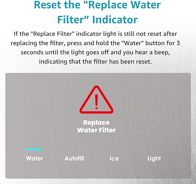 AQUA CREST Replacement for GE® RPWFE®, RPWF (with CHIP) Refrigerator Water Filter, Compatible with GYE22HMKES, GYS22GMNES, GYE22HBLTS, DFE28JSKSS, GFE28HMHES, GFE28GYNFS, 4 Filters