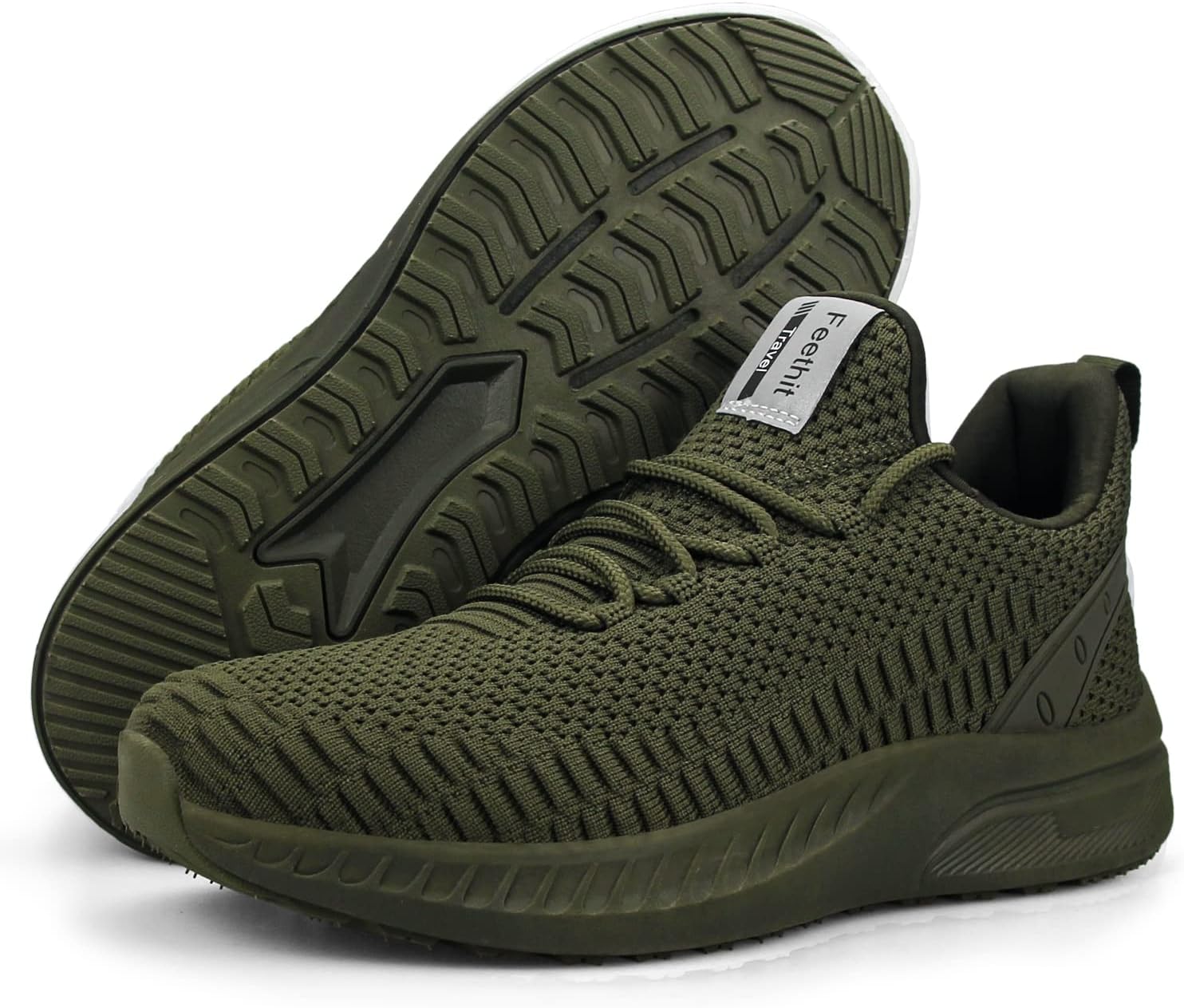 Feethit Mens Slip On Walking Shoes Blade Tennis Shoes Non Slip Running Shoes Lightweight Workout Shoes Breathable Mesh Fashion Sneakers