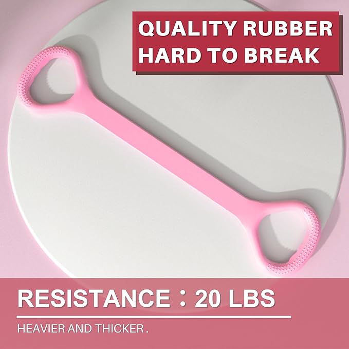 LEZER Figure 8 Resistance Band, Fitness Elastic Rope, Execrise Workout for Arm, Back, Chest and Shoulder, Yoga, Pilates, Stretching, Physical Therapy Equipment-FlexoryFit
