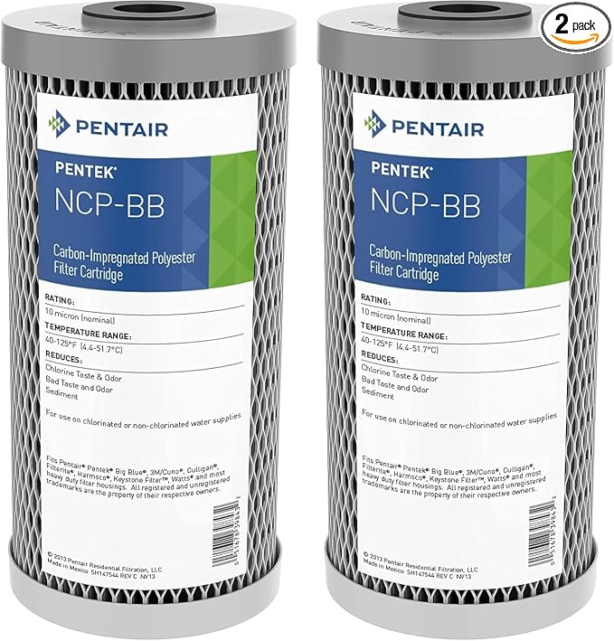 Pentair Pentek NCP-BB Big Blue Carbon Water Filter, Whole House Non-Cellulose by PENTAIRPENTEK