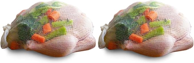 Regency Wraps, Soup Sock, Cotton Mesh Bags for Making Clear Flavorful Broth and Soups, Cotton Blend, Measures 24 inches, Pack of 6