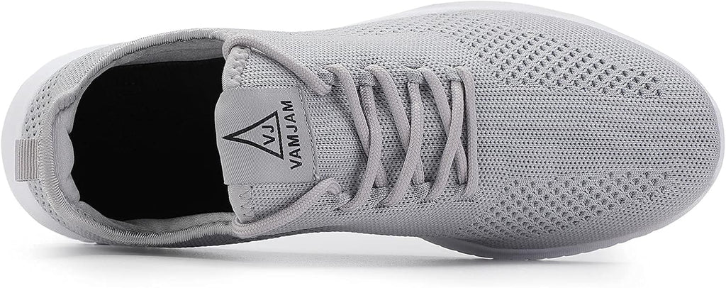 VAMJAM Men's Running Shoes Ultra Lightweight Breathable Walking Shoes Non Slip Athletic Fashion Sneakers Mesh Workout Casual Sports Shoes