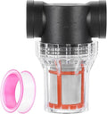 uxcell Pressure Washer Filter 1" NPT Female Thread, Inline Mesh Strainer Attachment, Stainless Steel Screen with Sealant Tape for Outdoor Gardening Inlet Water (Size:200 Mesh)