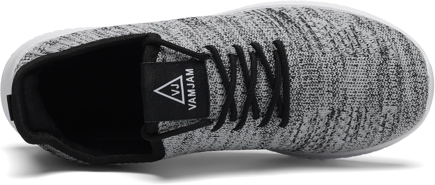 VAMJAM Men's Running Shoes Ultra Lightweight Breathable Walking Shoes Non Slip Athletic Fashion Sneakers Mesh Workout Casual Sports Shoes