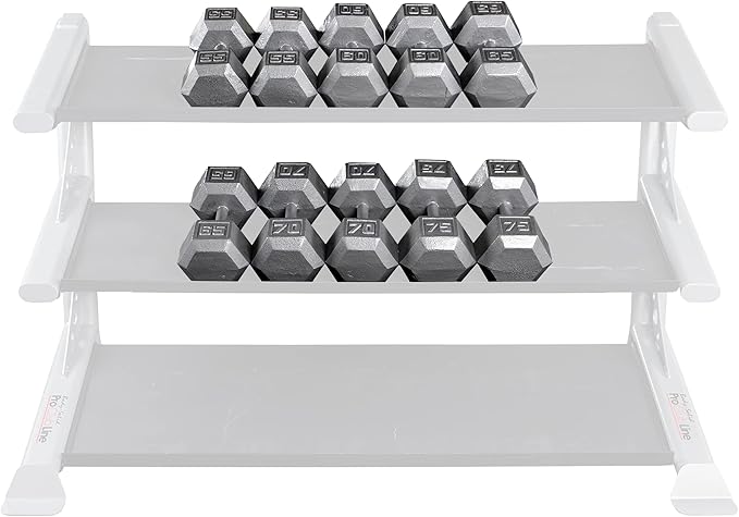 Body-Solid Cast Iron Hexagon Dumbbell, Hand Weights For Men and Women, Weight Dumbbells for Strength Training, Body Building Home Gym Training Gear-FlexoryFit