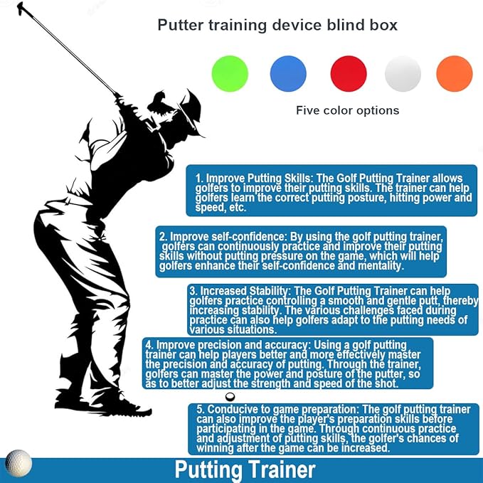 Master The Perfect Putting Stroke with Putting Trainer - Take Your Golf Technique to New Heights, Putting Trainer Blind Box - Exclusive for Clubs