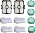 MZY LLC 10PCS for Shark Stratos Filter Replacements Compatible with AZ3002 AZ3000 AZ3000W Shark Stratos Odor Neutralizer Cartridge Kit Includes 2 HEPA + 4 Foam + 4 Odor Neutralizer