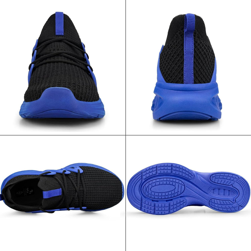 Pujcs Men's Slip on Walking Shoes Lightweight Breathable Non Slip Running Shoes Athletic Gym Tennis Shoes Sneakers for Men