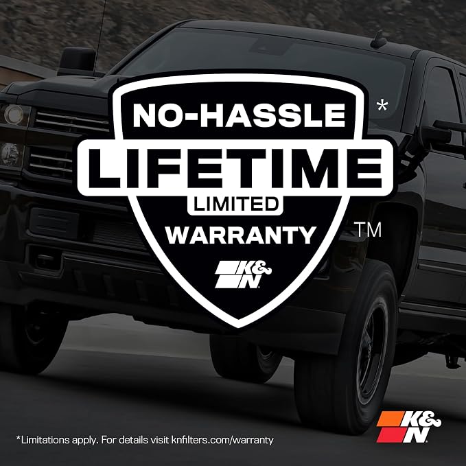 K&N High-Flow Original Lifetime Engine Air Filter: High Performance, - Image 8