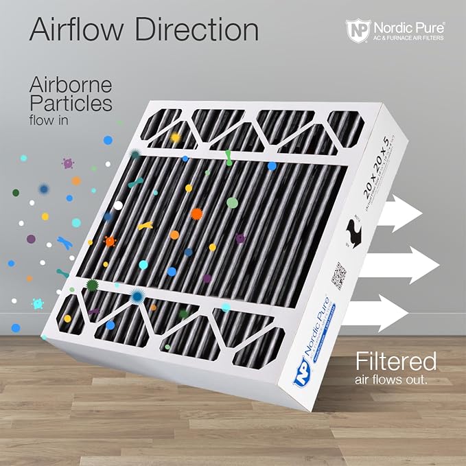 Nordic Pure 20x20x5 Honeywell Replacement Furnace Filters MERV 10 Plus Carbon 4 - Image 8
