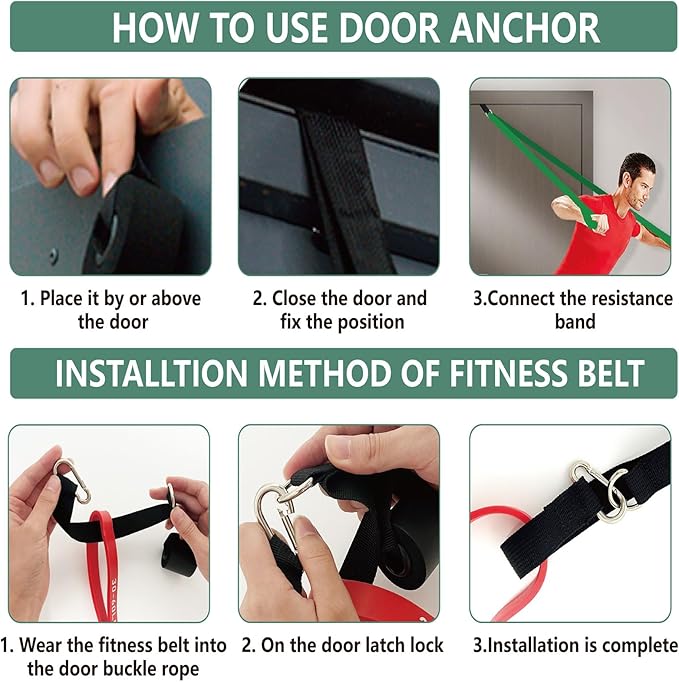 Exercise Bands Resistance Bands for Working Out,Pull Up Bands Set,at Home Workout Equipment,Workout Bands for Men and Women,Stretch Bands for Exercise-FlexoryFit