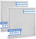 2 Pack S99010467 99010467 Range Grease Hood Filter Replacement for Broan Nutone, 11.5 x 11.5 x 0.38 Inch, Aluminum