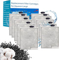10 Pack Replacement Filter Cartridges Large for Aqueon,Large Filter Compatible with Aqueon QuietFlow Power LED PRO & Power Filter&E Internal Size 40 Canister