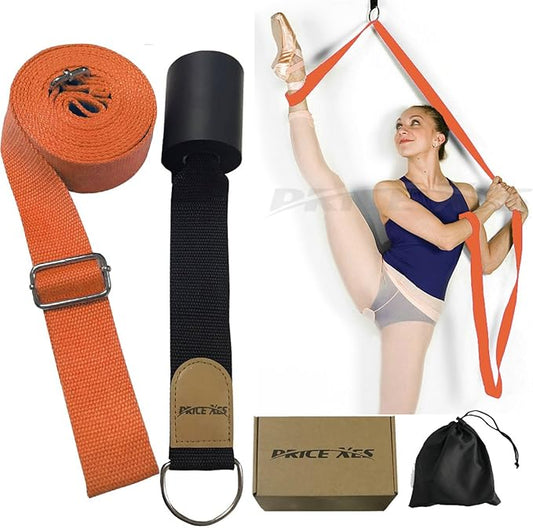 Leg Stretcher, Door Flexibility & Stretching Leg Strap - Great for Ballet Cheer Dance Gymnastics or Any Sport Leg Stretcher Door Flexibility Trainer Premium Stretching Equipment-FlexoryFit