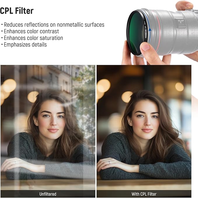 NEEWER 37mm UV/CPL/ND Lens Filter Kit - Image 5