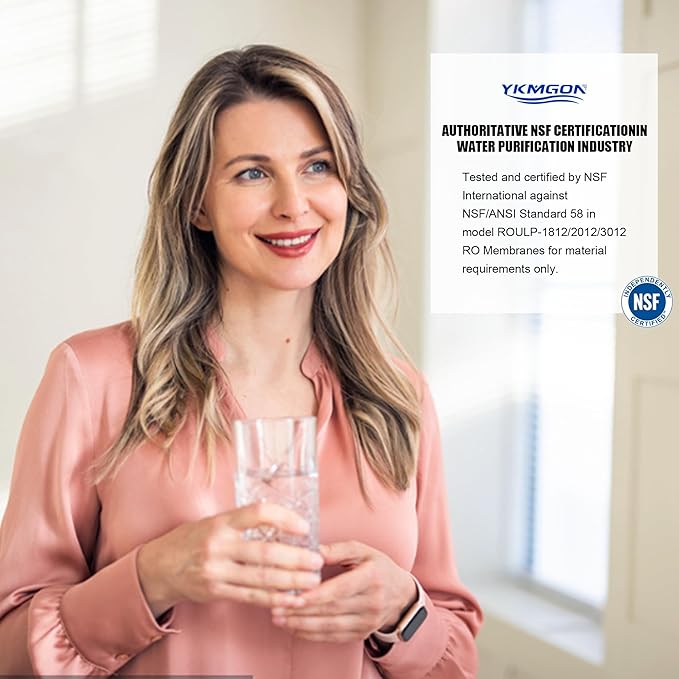 2Pack 600 GPD Universal Reverse Osmosis RO Membrane Element，3.0"x12" Replacement Water Filter,for Under Sink Home Drinking RO Water Purifier System