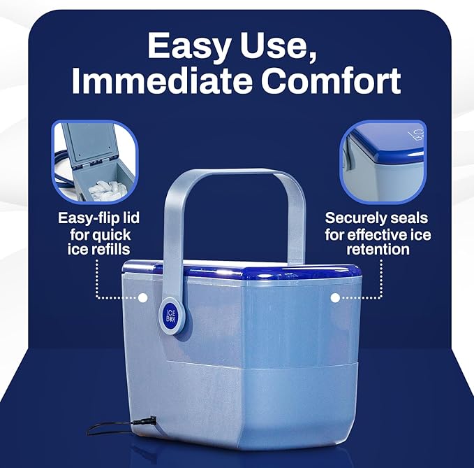 Ice Box - Advanced Cooling Ice Therapy Machine with Ankle Wrap - Ankle Ice Pack Wrap for Targeted Pain Relief, Post Injury/Surgery Recovery, and More-FlexoryFit