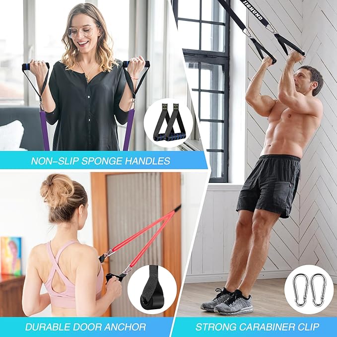 Resistance Bands Set, Pull Up Assistance Bands Pull Up Bands Exercise Bands for Men Women, Workout Bands for Working Out, Muscle Strength Training, Body Stretching-FlexoryFit