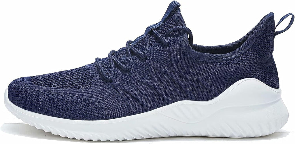 Mens Running Shoes Slip-on Walking Sneakers Lightweight Breathable Casual Soft Sole Trainers