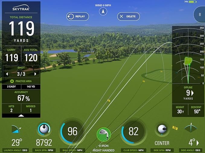 SkyTrak Golf Launch Monitor and Golf Simulator with Metal Protective Case