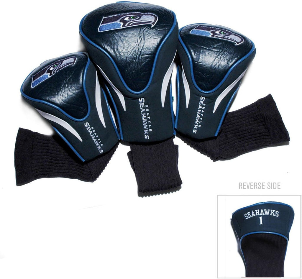 Team Golf NFL Numbered 1, 3, & X, Fits Oversized Drivers, Utility, Rescue & Fairway Clubs, Velour Lined for Extra Club Protection