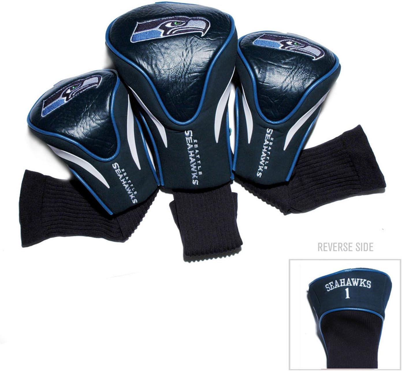 Team Golf NFL Numbered 1, 3, & X, Fits Oversized Drivers, Utility, Rescue & Fairway Clubs, Velour Lined for Extra Club Protection