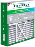 Filterbuy 16x20x5 Air Filter MERV 8 (MPR 700) Dust Defense (1-Pack), Pleated HVAC AC Furnace Filters for Honeywell FC100A1003, Lennox X0592, and More (Actual Size: 15.75 x 19.75 x 4.38)