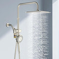 KAIYING Dual Shower Heads with Handheld Spray Combo, Magnetic Filtered Showerhead, Bathroom High Pressure Rainfall Shower Head and Handle Set with Filter for Hard Water, 79" Long Hose (Brushed Nickel)