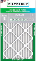 Filterbuy 14x24x2 Air Filter MERV 8 (MPR 700) Dust Defense Replacement (1-Pack), Electrostatic Pleated HVAC AC Furnace Filters, Made in USA (Actual Size: 13.50 x 23.50 x 1.75)