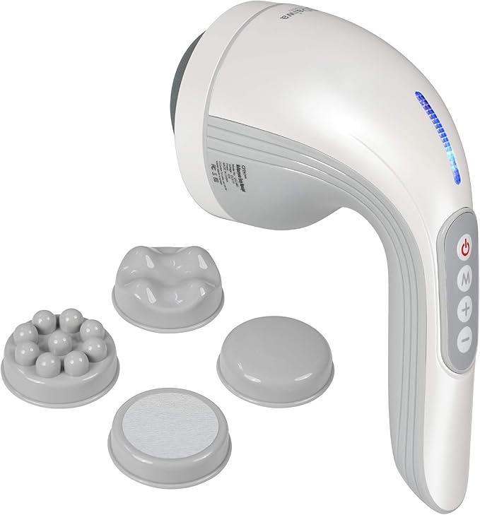 Daiwa Felicity Multipurpose Body Massager – Cordless Handheld Cellulite Remover Body Sculpting Machine - Electric Contouring Massage Tool for Butt Legs Belly Fat Stomach Celulitis Lymphatic Drainage-FlexoryFit