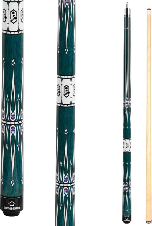 HomeSeason Pool Cue Stick 57" Billiard Cue Sticks Professional Low Deflection Pool Sticks-FlexoryFit