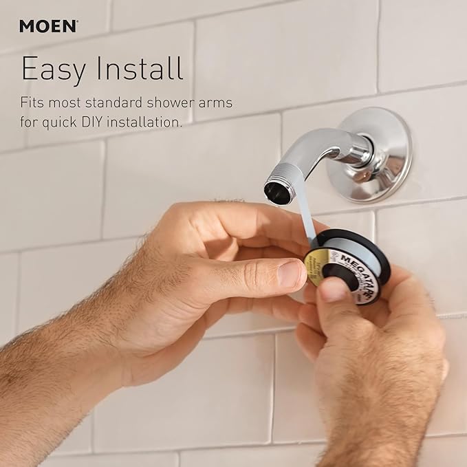 Moen 26009SRN Engage Magnetix 2-in-1 Combo Rain Showerhead with Detachable Handheld Shower Spray, Featuring Magnetic Docking System, Spot Resist Brushed Nickel