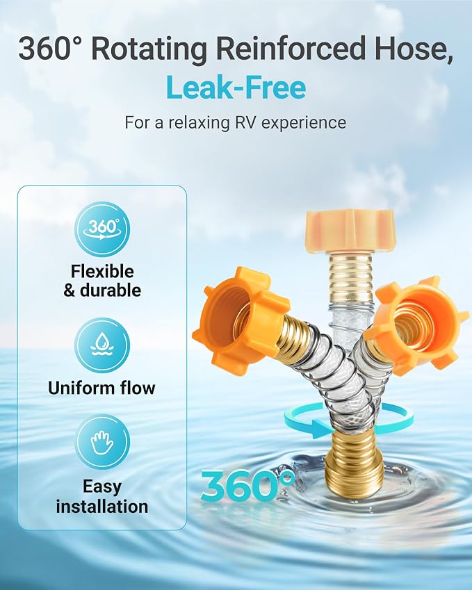 AQUA CREST RV Inline Hose Water Filter, Garden and Camper, NSF Certified - Image 6