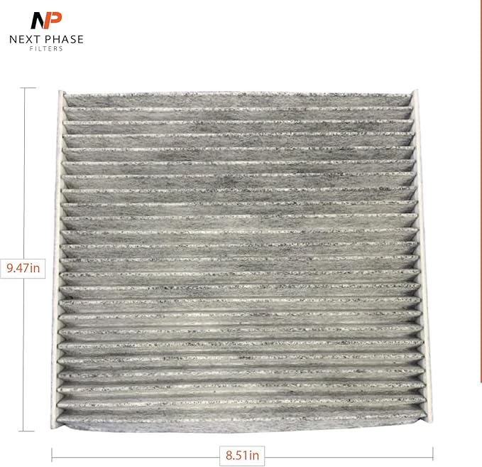 Carbon Cabin Air Filter Replacement - Pack of 1 - Made in USA - Compatible with 2015-2017 Chrysler 200 2.4L & 3.6L, 2014-2018 Jeep Cherokee 2.4L & 3.2L - Replaces 68223044AA