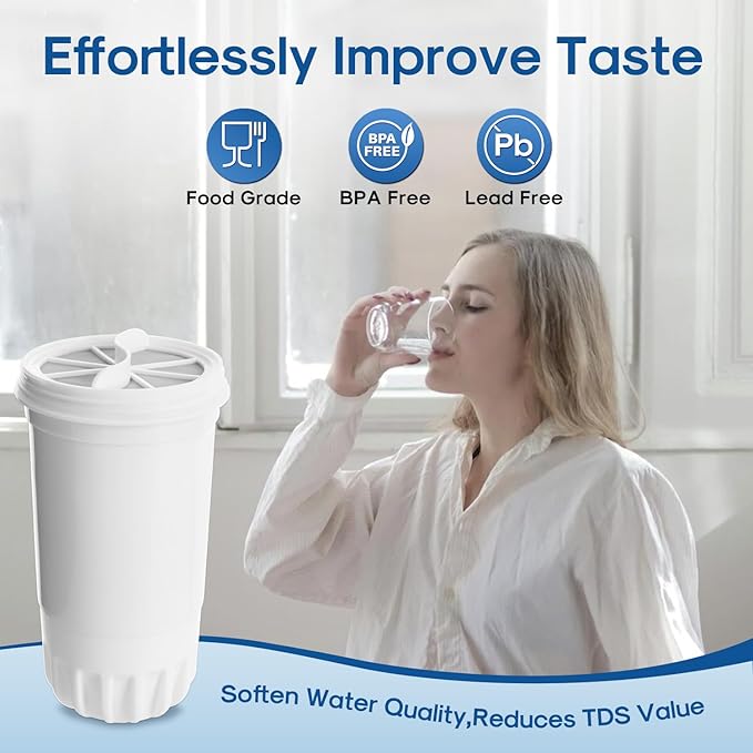 ICEPURE NSF53 Certified Multiple-Stage Replacement Water Filters, Pitcher Filters and Dispenser Filters Replacement for Zero Pitchers ZR-017, ZR-001, ZR-003, ZR-004, ZR-006, ZR-008, 0-TDS 4PACK