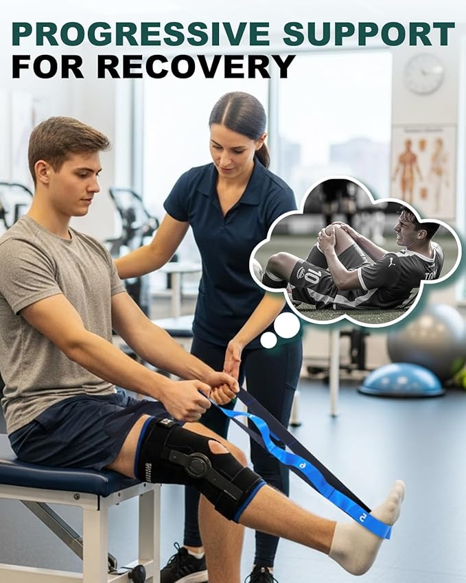 Trideer Stretching Strap for Physical Therapy, Non-Elastic Yoga Straps for Stretching with 10 Loops, Durable Nylon Stretch Bands for Exercise, Pilates, Gymnastics, Leg Stretcher with Guidance and Drawstring Bag-FlexoryFit