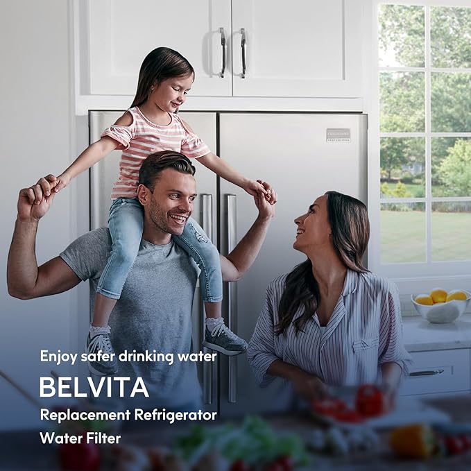 BELVITA Refrigerator Water Filter, Compatible with DA29-00020A/B, DA29-00020B-1，HAF-CIN/EXP, RF28HFEDBSR, RF263BEAESR, RF263TEAESG, RF28HDEDBSR, HAF-CIN, RF4287HARS,RF4267HARS, 3 Pack