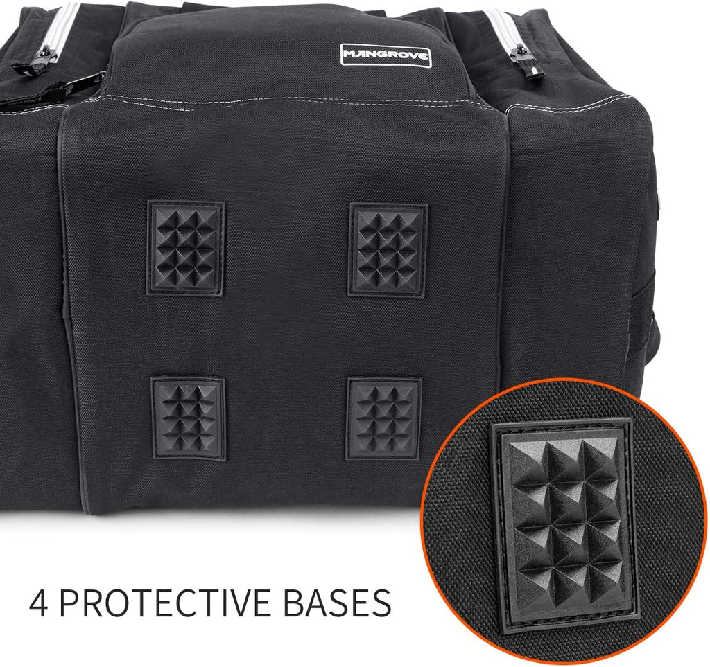Mangrove Bowling Ball Bag for Single Ball, 2020 Bowling Ball Tote Bowling Bag with Padded Ball Holder - Fits Bowling Shoes Up to Mens Size 14 and Accessories (Black)