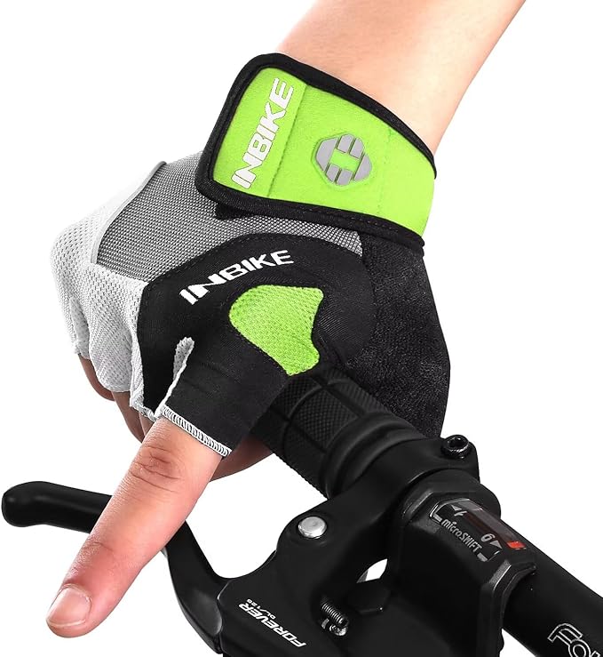 INBIKE 5mm Padded Half Finger Bike Bicycle Cycling Gloves-FlexoryFit