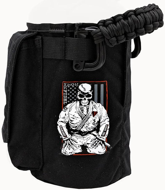 Iron InfideI Battle Bottle Sleeve - 64 oz and 32 oz Water Bottle Sleeve Only for Half Gallon 1L Steel Water Bottle | Rugged Cover with Molle for Versatile Design with Storage for Phone, Wallet & Keys-FlexoryFit